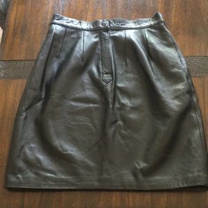Black Leather Skirt